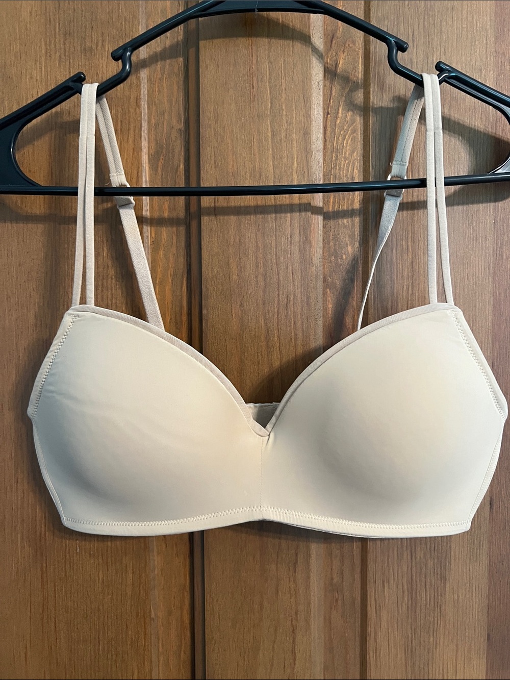 aerie Light Cream Seamless T-Shirt Bra